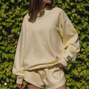 Daily Drills Lemonade Sweatshirt and sweat shorts set